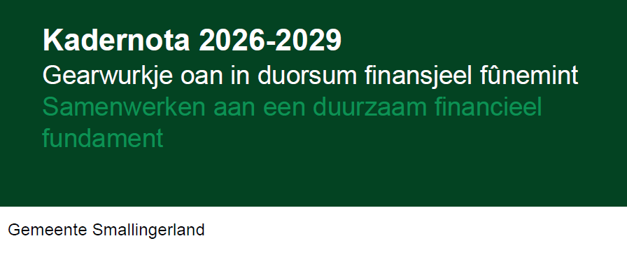 Kadernota 2026-2029